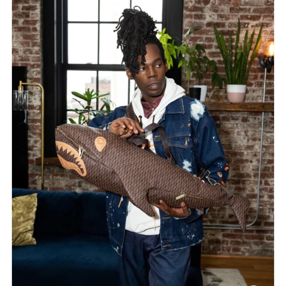 Brand new sprayground sharkfinity duffel